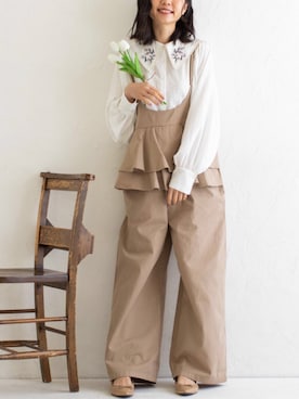 「Mysa&Liina（ミーサリーナ）のアイテム」を使った、mysaliinaさん（レディース・158cm）の春コーディネート