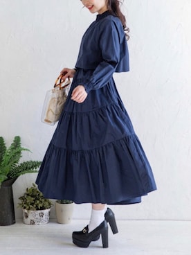 「Mysa&Liina（ミーサリーナ）のアイテム」を使った、mysaliinaさん（レディース・158cm）の春コーディネート