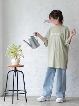 「GRL（グレイル）のアイテム（スニーカー）」を使った、mysaliinaさん（レディース・158cm）の春コーディネート