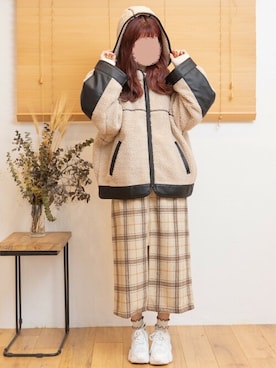 「スリット」｜「アイテム（ブルゾン）」を使った、mysaliinaさん（レディース・156cm）の秋コーディネート