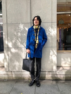 「SHIPS（シップス）のアイテム」を使った、門内さん（メンズ・189cm）の秋コーディネート