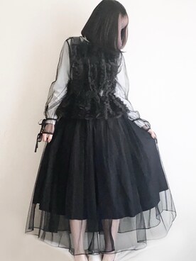 ワンピースを使った「noir kei ninomiya」の人気ファッション 