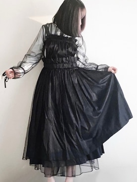 Noir Kei Ninomiya/ノワールケイニノミヤエプロンワンピースドレス