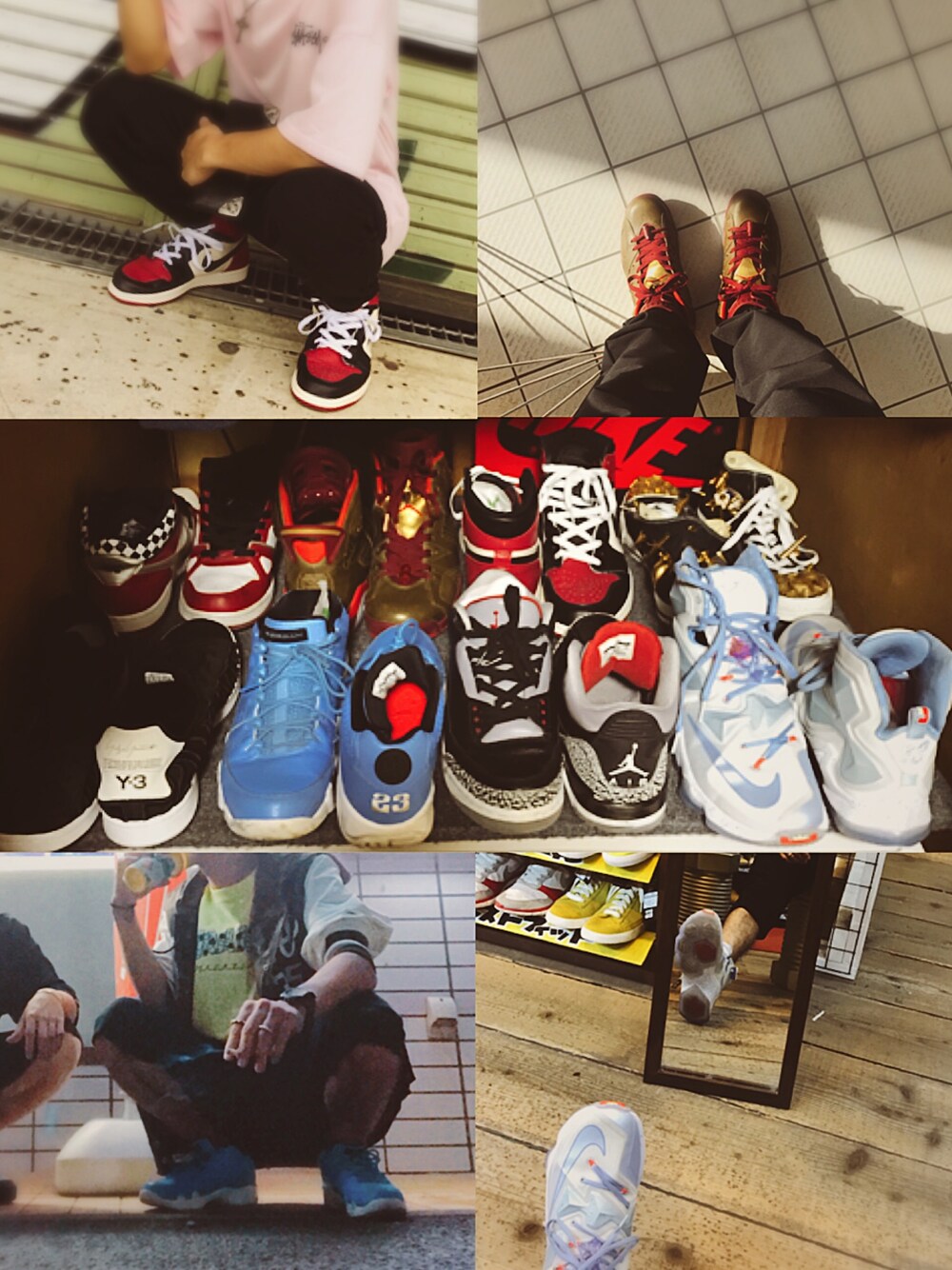 「スニーカー、ストリート、aj1、AJ6、aj5、aj9、レブロン、夏、おしゃれさんと繋がりたい」｜「レブロン13のアイテム（スニーカー、ブルー系）」を使った、いぶきさん（メンズ・165cm）の夏コーディネートの1枚目の写真