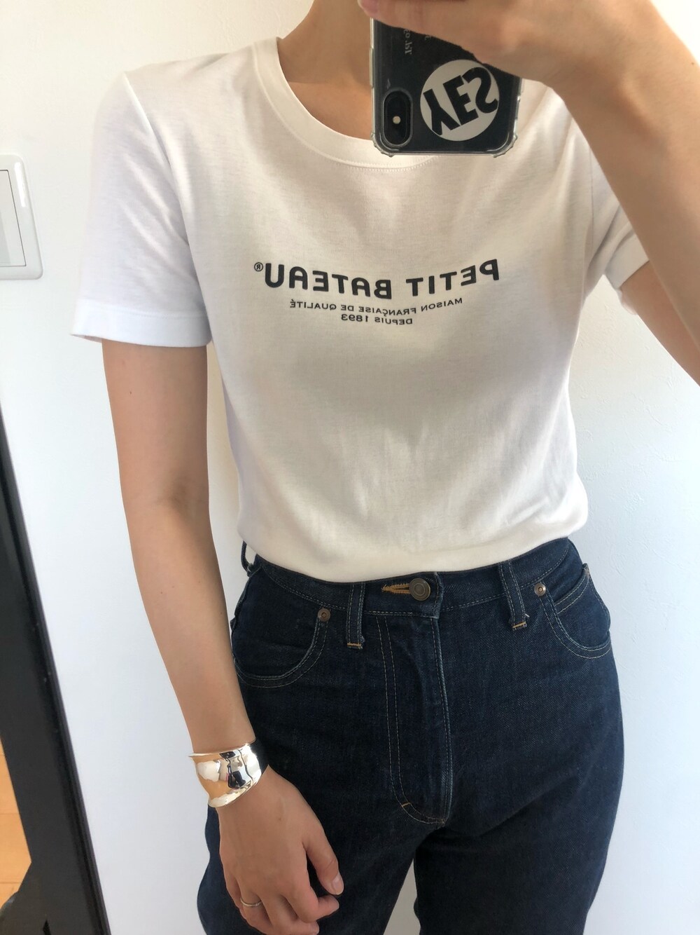kn☺︎｜PETIT BATEAUのTシャツ/カットソーを使ったコーディネート - WEAR