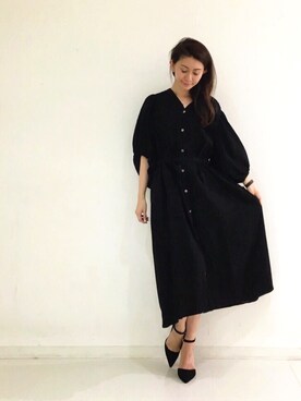 「DRWCYS（ドロシーズ）のアイテム（パンプス）」を使った、DRWCYS・PR 生駒典子さん（レディース・159cm）の秋コーディネート