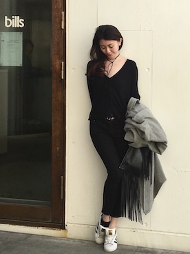 「DRWCYS（ドロシーズ）のアイテム（その他アウター）」を使った、DRWCYS・PR 生駒典子さん（レディース・159cm）の冬コーディネート