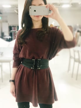 DRWCYS・PR 生駒典子さん（レディース・159cm）の冬コーディネート