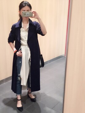 「DRWCYS（ドロシーズ）のアイテム（その他アウター）」を使った、DRWCYS・PR 生駒典子さん（レディース・159cm）の春コーディネート