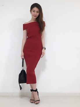 「LAURA DI MAGGIO（ローラディマッジオ）のアイテム」を使った、DRWCYS・PR 生駒典子さん（レディース・159cm）の夏コーディネート