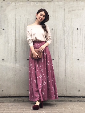 「DRWCYS（ドロシーズ）のアイテム（パンプス）」を使った、DRWCYS・PR 生駒典子さん（レディース・159cm）の秋コーディネート