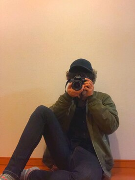 「HARE（ハレ）のアイテム（MA-1）」を使った、____iskさん（メンズ・173cm）の秋コーディネート