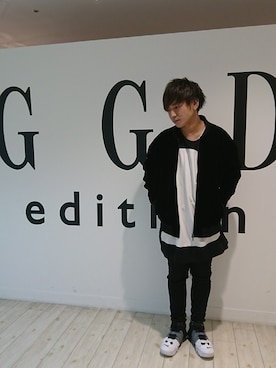 「GGD（ジージーディー）のアイテム（MA-1）」を使った、GGDedition八王子店さん（メンズ・177cm）の秋コーディネート
