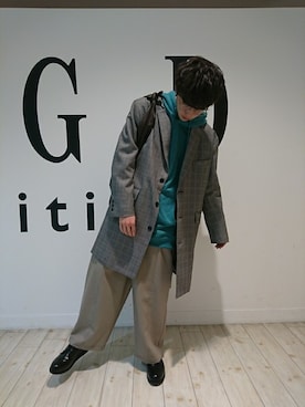 「アイテム（パーカー、グリーン系）」を使った、GGDedition八王子店さん（メンズ・165cm）の春コーディネート