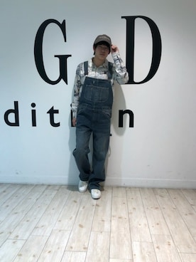 「アイテム（オールインワン・サロペット）」を使った、GGDedition八王子店さん（メンズ・165cm）の春コーディネート