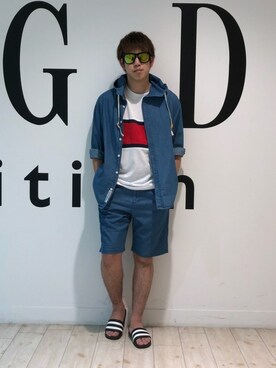 「HVC」｜「アイテム（トップス）」を使った、GGDedition八王子店さん（メンズ・165cm）の夏コーディネート