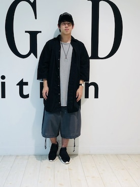 「GGD（ジージーディー）のアイテム（パンツ）」を使った、GGDedition八王子店さん（メンズ・165cm）の夏コーディネート