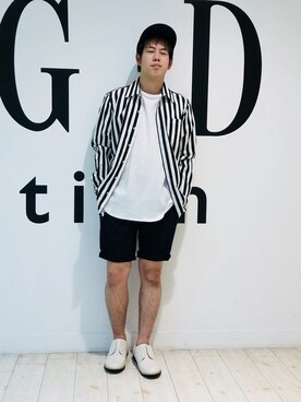 「HVC」｜「アイテム（シューズ）」を使った、GGDedition八王子店さん（メンズ・165cm）の夏コーディネート