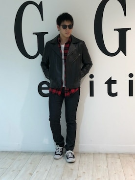 「GGD（ジージーディー）のアイテム（パンツ）」を使った、GGDedition八王子店さん（メンズ・165cm）の秋コーディネート