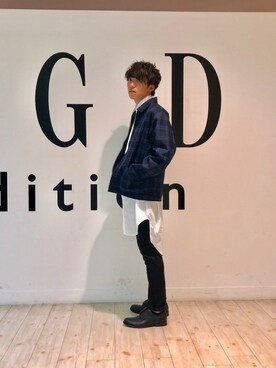 「GGD（ジージーディー）のアイテム（パンツ）」を使った、GGDedition八王子店さん（メンズ・170cm）の秋コーディネート