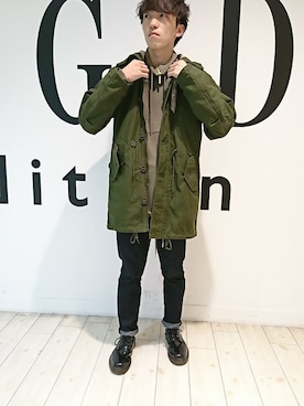 「アイテム（モッズコート）」を使った、GGDedition八王子店さん（メンズ・170cm）の秋コーディネート