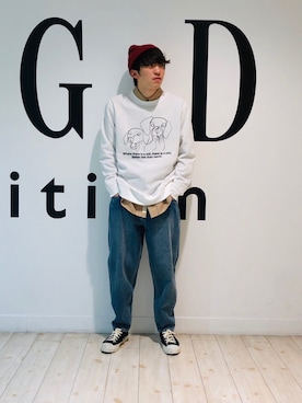 「HVC」｜GGDedition八王子店さん（メンズ・170cm）の冬コーディネート
