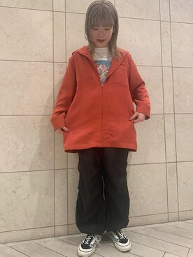 「SHIPS（シップス）のアイテム（その他アウター）」を使った、滝田さん（レディース・164cm）の春コーディネート