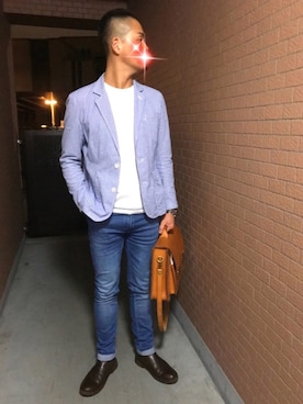 rintosaku &  8さん（メンズ・180cm）の春コーディネート