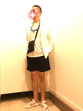 「SEVENDAYS=SUNDAY（セブンデイズサンデイ）のアイテム（パーカー）」を使った、rintosaku &  8さん（メンズ・180cm）の春コーディネート