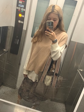 「BANSAN（バンサン）のアイテム」を使った、 𝐦❂𝐞さん（レディース・157cm）の秋コーディネート