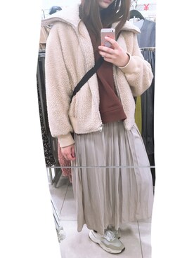 「Discoat」｜「アイテム（その他アウター）」を使った、みっちゃそさん（レディース・165cm）の秋コーディネート