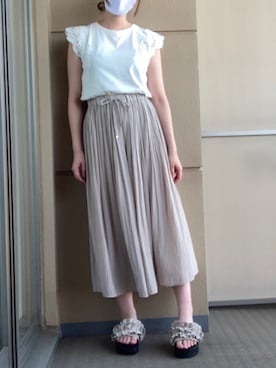 「スカンツ」｜みっちゃそさん（レディース・165cm）の夏コーディネート