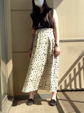 「SLY LANG（スライラング）のアイテム」を使った、みっちゃそさん（レディース・165cm）の秋コーディネート