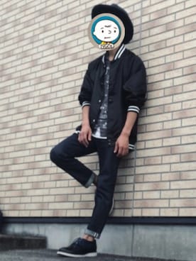 「アイテム（ブルゾン）」を使った、のらさん（メンズ・169cm・30代）の秋コーディネート