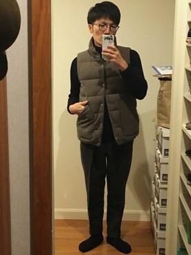「Honor gathering（オナーギャザリング）のアイテム（ジャケット/アウター）」を使った、KUROさん（メンズ・163cm）の冬コーディネート