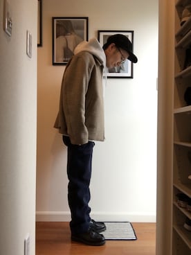 「アイテム（ブルゾン）」を使った、KUROさん（メンズ・163cm・30代）の冬コーディネート