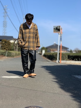 「loomer（ルーマー）のアイテム」を使った、KUROさん（メンズ・163cm）の春コーディネート