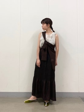 「KBF+」｜「アイテム（その他シューズ）」を使った、せんちゃんさん（レディース・155cm）の夏コーディネート