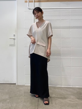 「KBF+」｜「アイテム（ワンピース/ドレス）」を使った、せんちゃんさん（レディース・155cm）の夏コーディネート