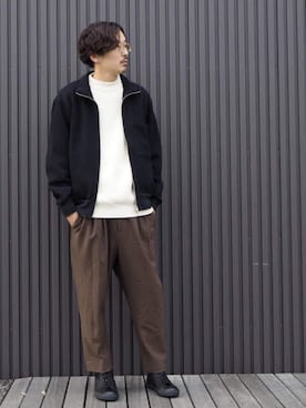 「アイテム（ブルゾン）」を使った、Kuribayashiさん（メンズ・177cm・30代）の秋コーディネート