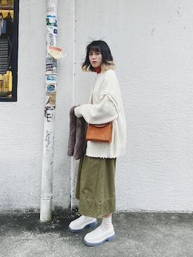 安吉🍀さん（レディース・161cm）の冬コーディネート