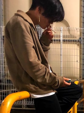 「A.P.C.（アーペーセー）のアイテム（ブルゾン）」を使った、みさん（メンズ・170cm）の秋コーディネート