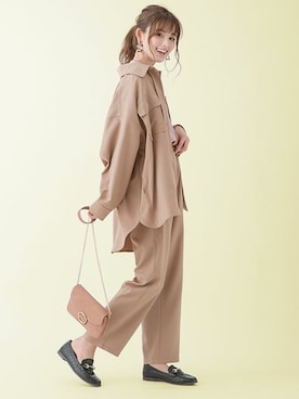 「アイテム（カバーオール）」を使った、An3pocketさん（レディース・168cm）の冬コーディネート