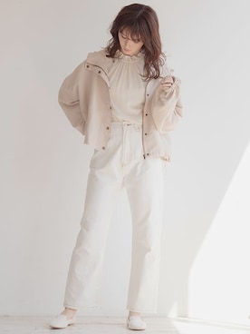 「アンポケット」｜「アイテム（マウンテンパーカー）」を使った、An3pocketさん（レディース・168cm）の春コーディネート