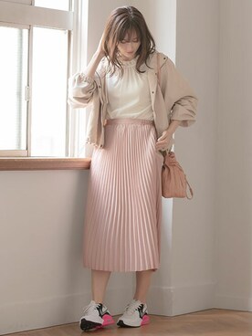 「アンポケット」｜「アイテム（マウンテンパーカー）」を使った、An3pocketさん（レディース・168cm）の春コーディネート