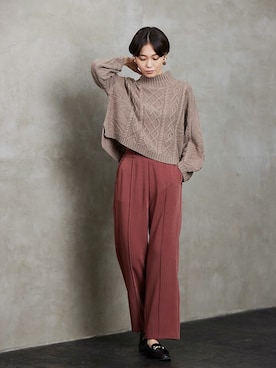 「アンポケット」｜An3pocketさん（レディース・168cm）の冬コーディネート