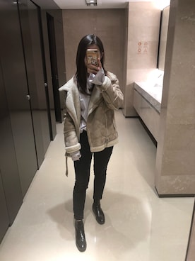 「b+ab（ビープラスエービー）のアイテム」を使った、大倉氏拖油瓶さん（レディース・160cm）の冬コーディネート