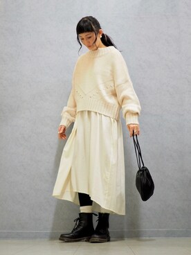 Right On ライトオンのシャツワンピース サテン コーディネート Zozotown