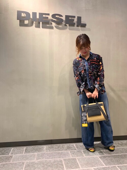 Risa Diesel Accessories Store 近鉄あべのハルカス Ladies Dieselのシャツ ブラウスを使った コーディネート Wear