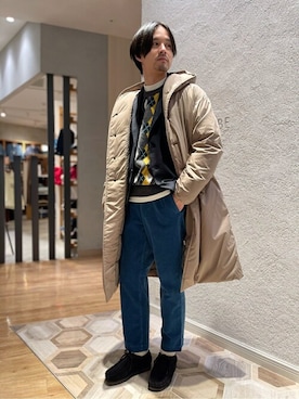「417 EDIFICE（フォーワンセブンエディフィス）のアイテム（その他パンツ）」を使った、HIROSEさん（メンズ・174cm）の冬コーディネート